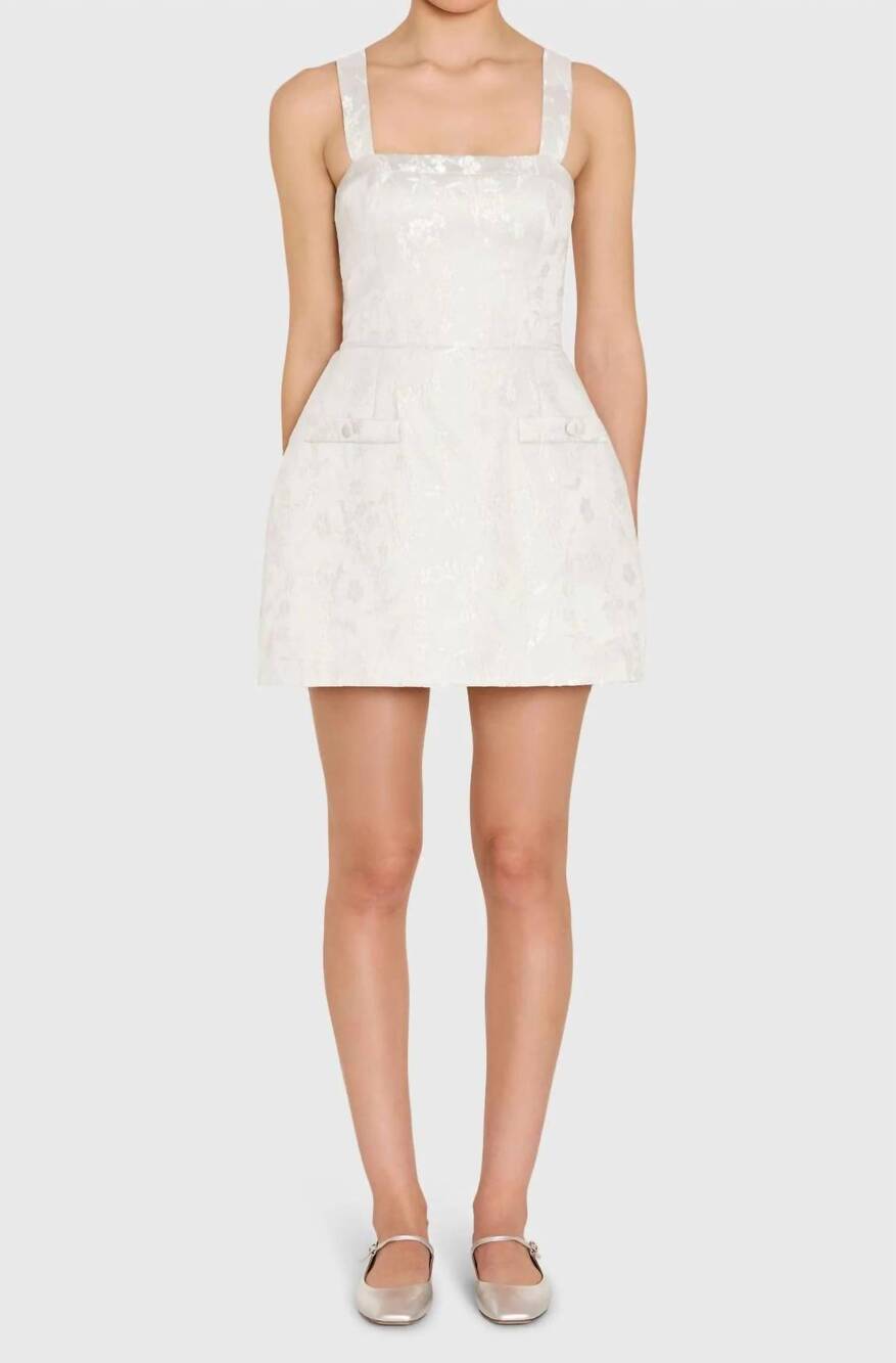 NEW AMANDA UPRICHARD martini romper dress in white